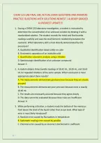 Chem 123 Lab Final Ubc Actual Exam Questions And Answers &NewLine;Practice Questions With Solutions Newest &vert; Already Graded &NewLine;A&plus;&sol;Newest Update&excl;&excl;&excl;
