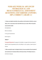 Nurs 6512 Exam Compilations with Complete & Verified Solutions