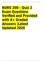 NURS 200 Quiz 2 Exam Questions & Verified Answers &vert; Nursing Ethics&comma; Bioethics&comma; HIPAA&comma; Patient Rights&comma; Belmont Report&comma; National Research Act&comma; Tuskegee Syphilis Study&comma; Autonomy&comma; Beneficence & Nonmaleficence &vert; Updated 2026&sol;2027 &vert; Instant Download&NewLine;