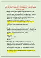 Dhn 101 Exam Review Actual Exam Questions And Answers &NewLine;Practice Questions With Solutions Newest &vert; Already Graded &NewLine;A&plus;&sol;Newest Update