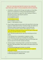 Fdny Cof P-98 Exam And Practice Exam Actual Exam 200&plus; &NewLine;Questions And Correct Detailed Answers &lpar;Verified Answers&rpar; 