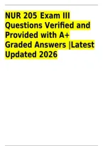 NUR 205 Exam III Questions & Verified Answers &vert; Medication Administration&comma; 6 Rights&comma; IM & Subcutaneous Injections&comma; Endocrine System&comma; Insulin&comma; Diabetes&comma; Hypoglycemia&comma; DKA & Lipid Panels &vert; Updated 2026&sol;2027 &vert; Instant Download&NewLine;