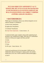 Wgu D316 Objective Assessment V1 & V2 &NewLine;Newest 2026&sol; 2027 Actual Exam Test Bank&vert; D316 &NewLine;It Foundations Oa Exam With Complete 300 &NewLine;Real Exam Questions And Correct Verified &NewLine;Answers&sol; Already Graded A&plus; 