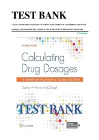 Test Bank for Calculating Drug Dosages&colon; A Patient-Safe Approach to Nursing and Math&comma; 2nd Edition by Sandra Luz Martinez de Castillo & Maryanne Werner-McCullough &vert; Chapters 1-22 Complete &vert; Verified Questions & Answers with Rationales &vert; Latest 2026 Update