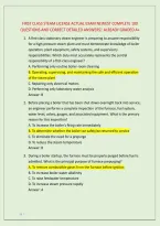 First Class Steam License Actual Exam Newest Complete 100 &NewLine;Questions And Correct Detailed Answers&vert; Already Graded A&plus;
