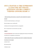 Ifsta  Exam Compilations with Complete & Verified Solutions