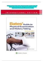 UPDATED Test Bank For Bates&rsquo; Guide to Physical Examination and History Taking 14th Edition by Rainier P&period; Soriano&comma; &vert;All 1-30 Chapters Covered With Questions And Verified Solutions With Detailed Rationales And Case Studies&period;