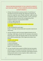 Fnp 652 Midterm Exam Newest Actual Exam With Complete &NewLine;Questions And Correct Detailed Answers &lpar;Verified Answers&rpar; &NewLine;&vert;Already Graded A&plus;