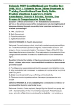 Colorado POST Constitutional Law Practice Test 2026&sol;2027 &vert; Colorado Peace Officer Standards & Training Constitutional Law Study Guide&comma; Practice Questions & Answers&comma; Fourth Amendment&comma; Search & Seizure&comma; Arrests&comma; Due Process & Comprehensive Exam Prep