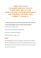 Nr507 Exam Compilations with Complete & Verified Solutions