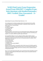 &NewLine;Nr503 Final Latest Exam Preparation Actual Exam 2026&sol;2027 &vert; Complete Exam-Style Questions with Detailed Rationales &vert; 100&percnt; Verified &vert; Pass Guaranteed &ndash; A&plus; Graded