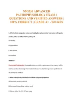 Nsg 530 Exam Compilations with Complete & Verified Solutions