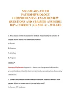 Nsg 530 Exam Compilations with Complete & Verified Solutions