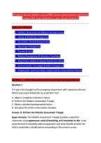 Emergency Nursing Pediatric Course &lpar;ENPC&rpar; Actual Exam Questions And Correct &NewLine;Answers With Deep Explanations Latest Already Graded A&plus;