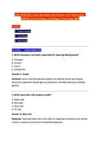 A4M 2026&sol;2027 Exam &lpar;Questions and Answers with Rationales&rpar; &ndash; &NewLine;A4M001 Endocrinology&comma; Cardiology & Neurology Q&A