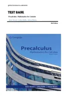 Test Bank for Precalculus 9th Edition by Robert F&period; Blitzer &ndash; Complete Exam Questions & Answers