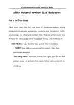 ATI RN Maternal Newborn 2026 Study Notes