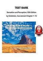 Test Bank for Sensation and Perception&comma; 10th Edition by E&period; Bruce Goldstein & James R&period; Brockmole &ndash; Complete Exam Questions & Answers&comma; All Chapters 1&ndash;15