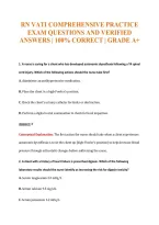 Rn Vati Comprehensive Final&NewLine;Exam Questions And Verified&NewLine;Answers &vert; 100&percnt; Correct &vert; Grade A&plus;