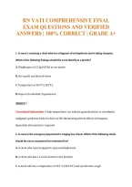 Rn Vati Comprehensive Final&NewLine;Exam Questions And Verified&NewLine;Answers &vert; 100&percnt; Correct &vert; Grade A&plus;