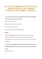 Rn Vati Exam Compilations with Complete & Verified Solutions