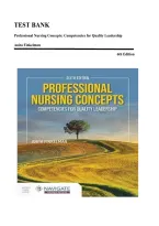 Test Bank for Professional Nursing Concepts&colon; Competencies for Quality Leadership 6th Edition by Anita Finkelman &mdash; Complete Questions & Answers with Rationales
