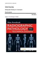 Test Bank for Radiographic Pathology for Technologists 8th Edition by Nina Kowalczyk &mdash; Complete Questions & Answers with Rationales&comma; Chapters 1&ndash;12