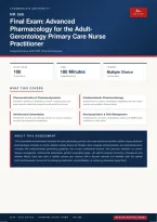 NR 568 Advanced Pharmacology for the Adult Gerontology Primary Care Nurse Practitioner Final Exam 2026&sol;2027 &ndash; Questions and Answers &vert; 100&percnt; Verified &vert; Detailed Rationales &ndash; Pass Guaranteed &ndash; A&plus; Graded 