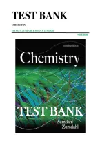 Test Bank for Chemistry 9th Edition by Steven S&period; Zumdahl and Susan A&period; Zumdahl &vert; Latest Update &vert; Questions and Answers