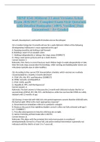 &NewLine;NRNP 6541 Midterm 3 Latest Versions Actual Exam 2026&sol;2027 &vert; Complete Exam-Style Questions with Detailed Rationales &vert; 100&percnt; Verified &vert; Pass Guaranteed &ndash; A&plus; Graded