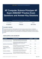 AP Computer Science Principles AP Exam 2026&sol;2027 Practice Exam Questions and Answer Key Solutions
