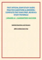 Fsot Official Exam Study Guide&colon; Practice Questions & Answers &vert; Complete Fsot Exam Prep&comma; Review & Study Materials
