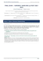 NURS 6501 Final Exam 2026&sol;2027 &vert; Walden Advanced Pathophysiology &vert; Verified Q&A &vert; Grade A&NewLine;&NewLine;
