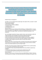 &NewLine;LMRT State Exam Limited Medical Radiologic Technologist Actual Exam 2026&sol;2027 &vert; Complete Exam-Style Questions with Detailed Rationales &vert; 100&percnt; Verified &vert; Pass Guaranteed &ndash; A&plus; Graded