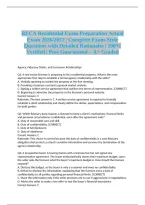 &NewLine;RECA Residential Exam Preparation Actual Exam 2026&sol;2027 &vert; Complete Exam-Style Questions with Detailed Rationales &vert; 100&percnt; Verified &vert; Pass Guaranteed &ndash; A&plus; Graded