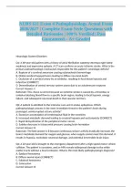 &NewLine;NURS 611 Exam 4 Pathophysiology Actual Exam 2026&sol;2027 &vert; Complete Exam-Style Questions with Detailed Rationales &vert; 100&percnt; Verified &vert; Pass Guaranteed &ndash; A&plus; Graded