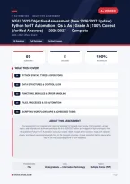  WGU D522 Python for IT Automation Objective Assessment 2026&sol;2027 &ndash; Questions and Answers &vert; 100&percnt; Verified &vert; Complete Verified Answers &ndash; Pass Guaranteed &ndash; A&plus; Graded