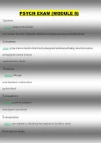 Psychiatric Nursing Exam Module 8 &lpar;PDF&rpar; &vert; Schizophrenia&comma; Psychosis & Antipsychotics