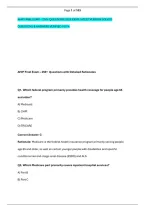 Ahip Final Exam &ndash; 250&plus; Questions 2026 Exam Latest Version Solved &NewLine;Questions & Answers Verified 100 &percnt;  