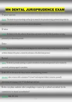MN Dental Jurisprudence Exam Questions & Answers &lpar;PDF&rpar; &vert; Minnesota Dental Law & Ethics Review