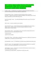 ISA Utility Specialist Exam &lpar;Vocab&rpar;Pre Questions with All Correct&sol;Verified Answers 2026-2027 Edition&period;
