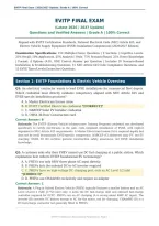 EVITP Modules 1-7 & Final Exam Bundle 2026&sol;2027 &vert; Complete Study Package &vert; Grade A