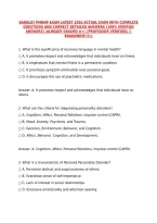 Barkley Pmhnp Exam Latest 2026 Actual Exam With Complete Questions And Correct Detailed Answers &lpar;100&percnt; Verified Answers&rpar; &vert;Already Graded A&plus;&vert; &vert;&vert;Professor Verified&vert;&vert; &vert;&vert;Brandnew&excl;&excl;&excl;&excl;&vert;&vert;&NewLine;