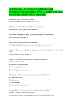 ISA Exam &lpar;Arborist Certification&rpar; Practice Questions&num; Part 1 With Correct Answers 2026-2027 Update&period;