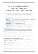 ATI RN CONCEPT-BASED ASSESSMENT LEVEL 3 PROCTORED ACTUAL EXAM 2026&sol;2027 &vert; Complete Solutions with Verified Answers & Rationales &vert; Pass Guaranteed - A&plus; Graded&NewLine;&NewLine;