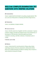Wgu D481 Complete Examination Test&NewLine;Questions With Verified Solutions&NewLine;
