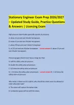 &NewLine;Stationary Engineer Exam Prep 2026&sol;2027 &NewLine;&ndash; Updated Study Guide&comma; Practice Questions & Answers &vert; Licensing Exam &NewLine;