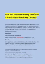  &NewLine;ENPC 6th Edition Exam Prep 2026&sol;2027 &ndash; Practice Questions & Key Concepts &NewLine;