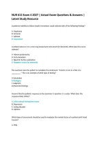 NUR 612 Exam 4 2027 &vert; Advanced Health Assessment Questions & Answers &vert; Study Guide