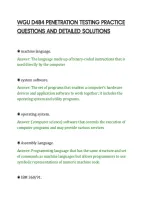 Wgu D484 Penetration Testing Practice&NewLine;Questions And Detailed Solutions